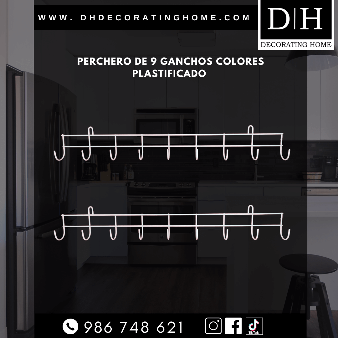 PERCHERO 9 GANCHOS GRUESO