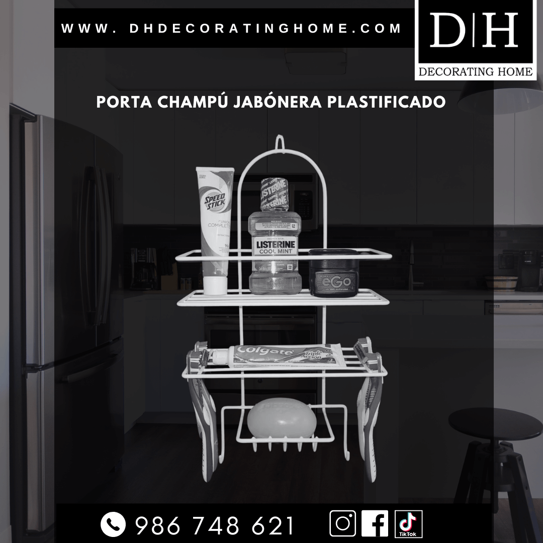 PORTA SHAMPOO Y JABONERA PLASTIFICADO - Imagen 2