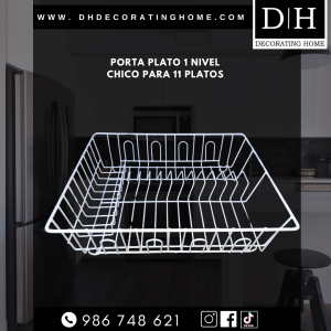 PORTA PLATO 1 NIVEL CHICO  PARA 10 PLATOS