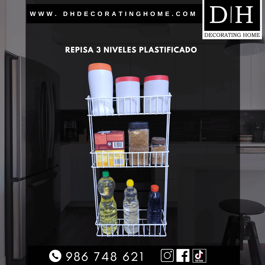 REPISA PLASTIFICADA DE 3 NIVELES - Imagen 2