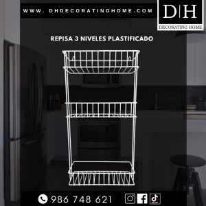 REPISA PLASTIFICADA DE 3 NIVELES