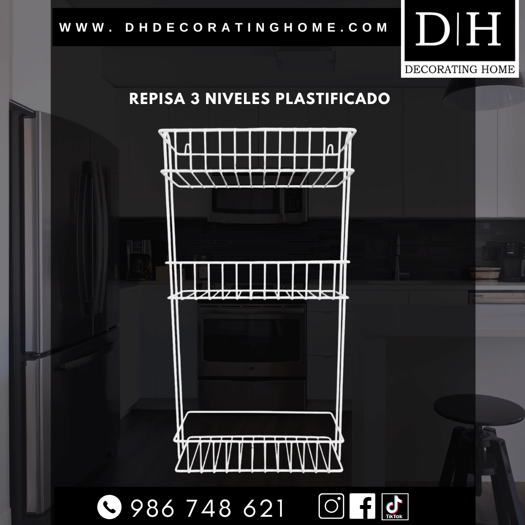 REPISA PLASTIFICADA DE 3 NIVELES